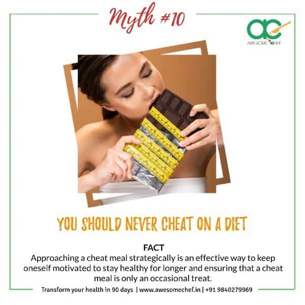 Never Cheat on a diet Myth