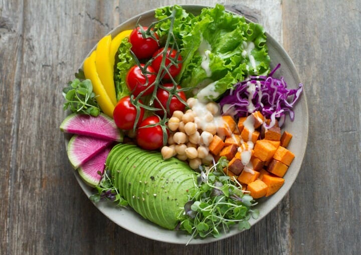 Low Carb Vegetarian Plate