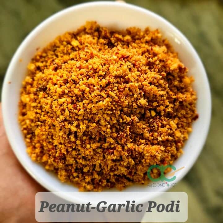 Low Carb Peanut Garlic Podi